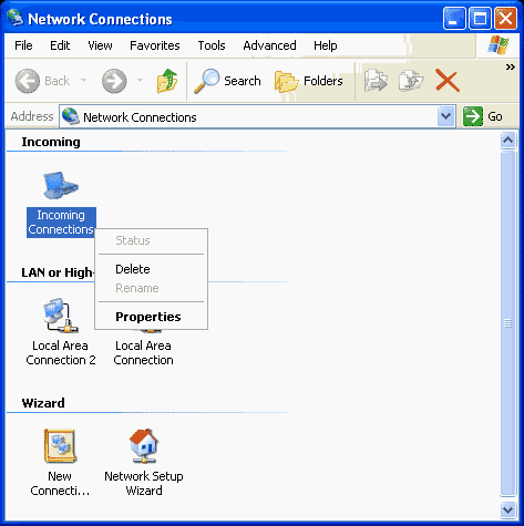 Picture of Configure Windows XP Professional to be a VPN server